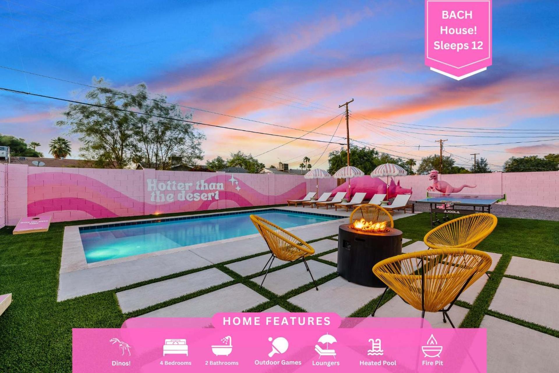 Bachelorette! Fire Pit+Heated Pool+3Mi To Old Town Villa Scottsdale Dış mekan fotoğraf